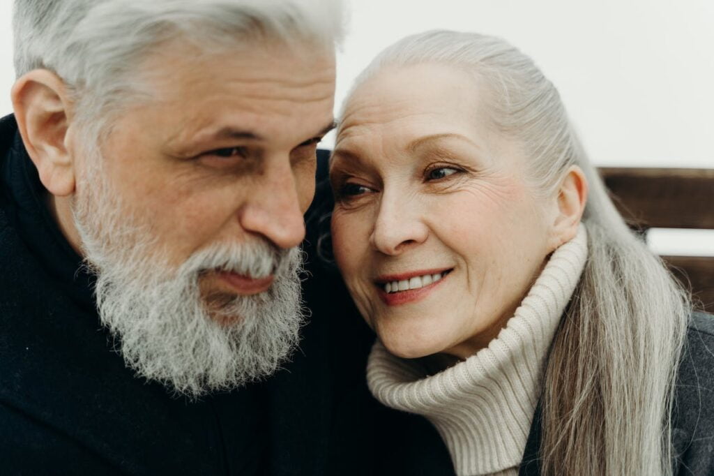 Elderly Couple Smiling
